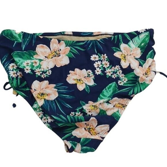 Kona Sol Side Tie High Waist Coverage Bikini Bottom Plus Size 16W/18W - Picture 5 of 5